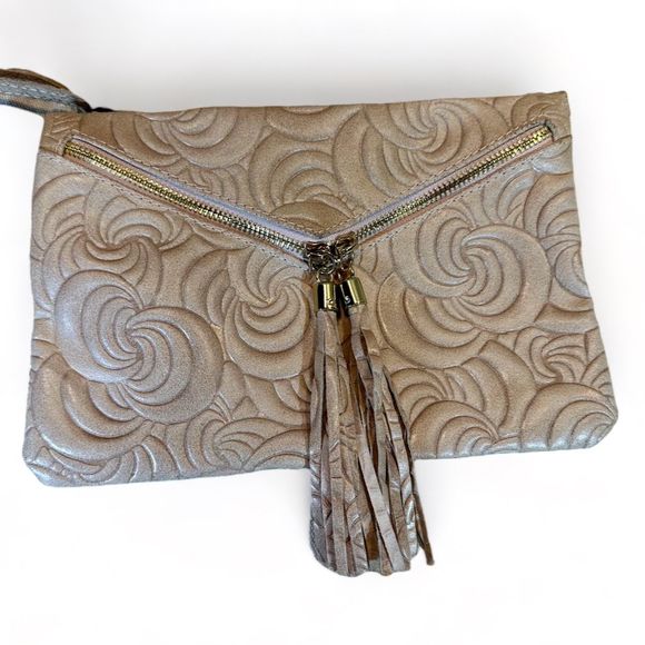 Borse-In-Pelle Leather Mini Crossbody Envelope style Women's Handbag Italy - Picture 4 of 7